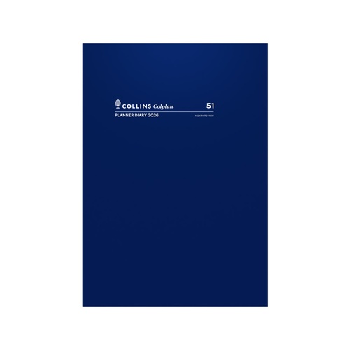 Collins 2026 Planner Diary A4 Month To View 51.C59 - Navy