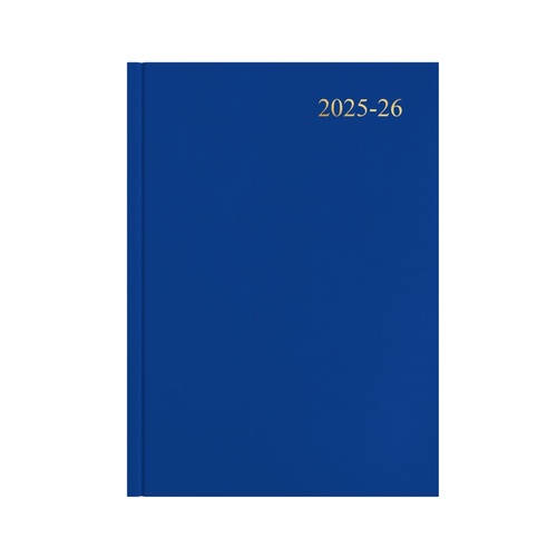 2025/2026 Collins Essential A4 Diary Diaries Day To Page ESS41M.60 - Blue