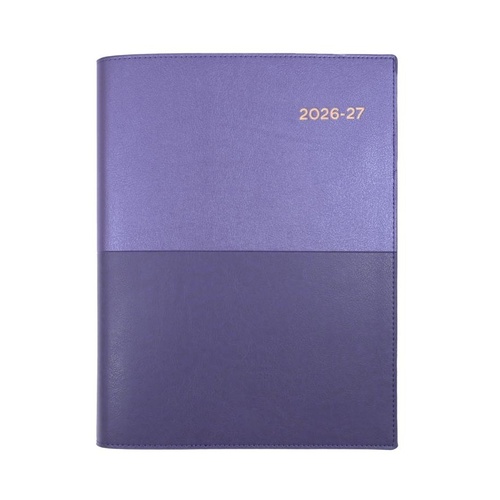 Collins 2026/2027 A4 Financial Year Vanessa Diaries Day To Page FY145.V55 - Purple