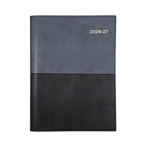 Collins 2026/2027 A4 Financial Year Vanessa Diaries Day To Page FY145.V99 - Black
