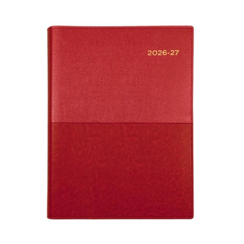 Collins 2026/2027 A5 Financial Year Vanessa Diaries Day To Page FY185.V15 - Red