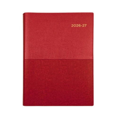 Collins 2026/2027 A5 Financial Year Vanessa Diaries Week To View FY385.V15 - Red