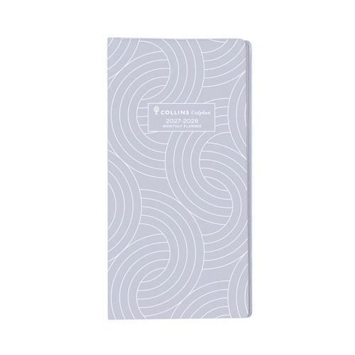 Collins 2027/2028 B6/7 Colplan Monthly Planner Diaries Month To View 11W.V98 - Grey