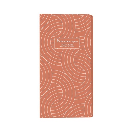Collins 2027/2028 B6/7 Colplan Monthly Planner Diaries Month To View 11W.V44 - Orange