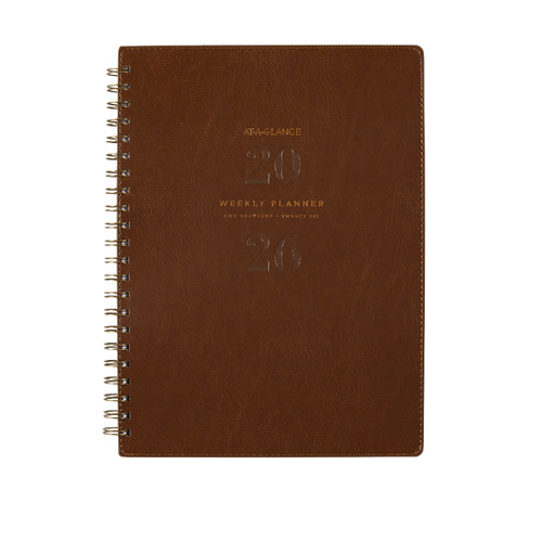 2026 At-A-Glance A4 Signature Diary Week To View AAG300626OW - Brown