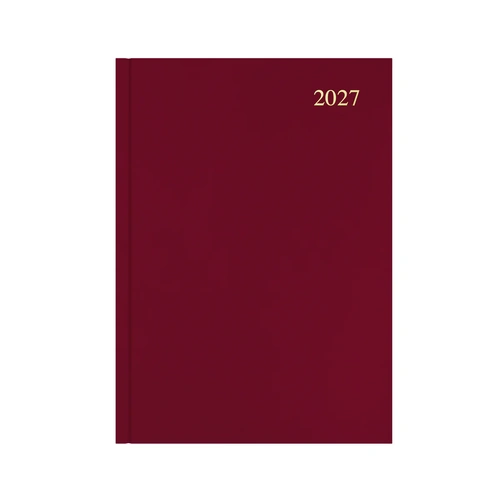2027 Collins Essential Diary A4 Week To View ESSA43.78 - Maroon