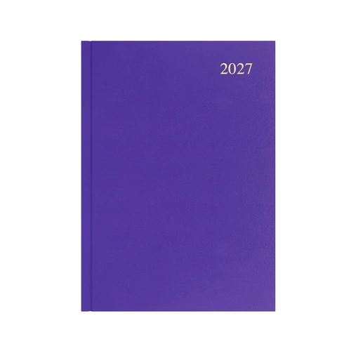 2027 Collins Essential Diary A4 Week To View ESSA43.55 - Purple