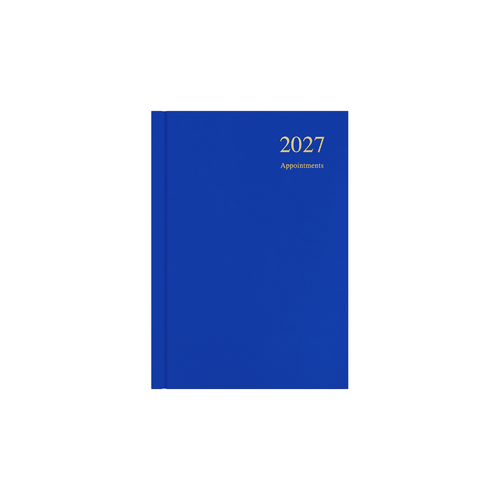 2027 Collins Essential Diary Appointment A5 Day To Page ESSA51A.60 - Blue