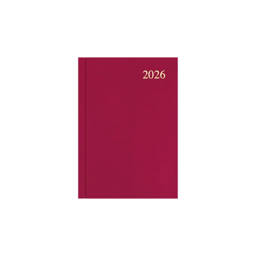 2027 Collins Essential Diary A5 Week To View ESSA53.78 - Maroon