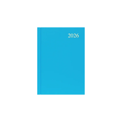 2027 Collins Essential Diary A5 Week To View ESSA53.57 - Light Blue