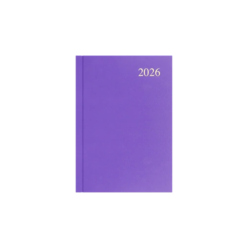 2027 Collins Essential Diary A5 Week To View ESSA53.55 - Purple
