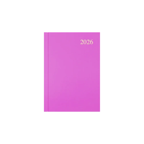 2027 Collins Essential Diary A5 Week To View ESSA53.50 - Pink