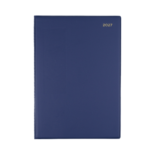 2027 Collins Belmont PVC Diary A4 Day To Page 147.V59 - Navy