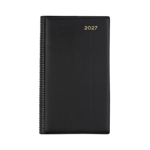Collins 2027 Belmont Octavo Diary Day To Page PVC 61PA.V99 - Black