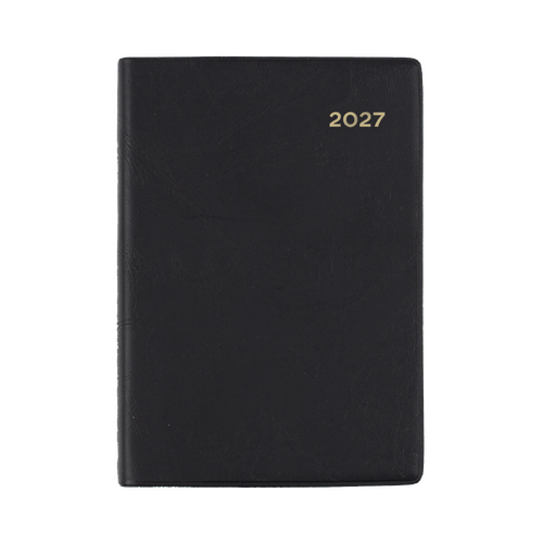 Collins 2027 Belmont A7 Pocket Diary 2 Days To Page PVC 237.V99 - Black