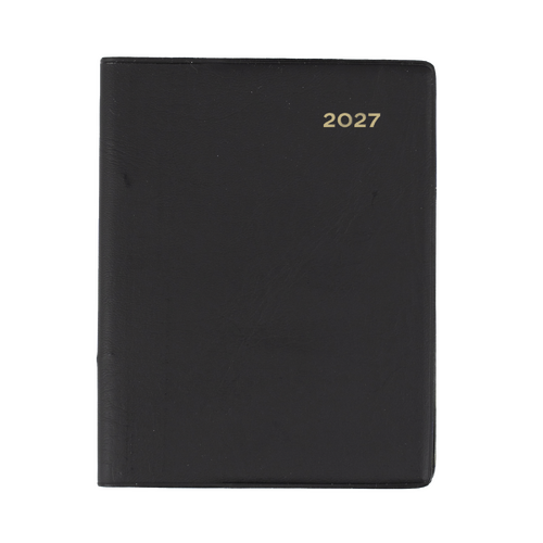 Collins 2027 Belmont A7 Pocket With Pencil Diary Week To View PVC 337P.V99 - Black