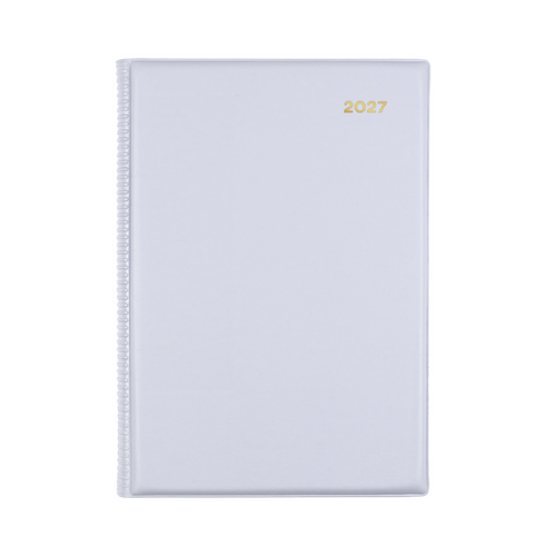 Collins 2027 Belmont A5 Diary Week To View PVC 387.V98 - Grey