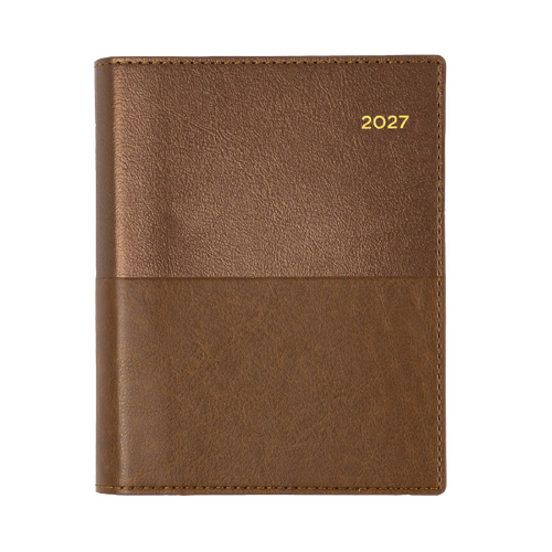 Collins 2027 A6 Vanessa Diary Day To Page 165.V90 - Tan