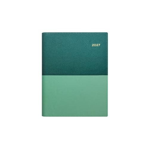Collins 2027 A5 Vanessa Diary Day To Page 185.V53/61 - Teal
