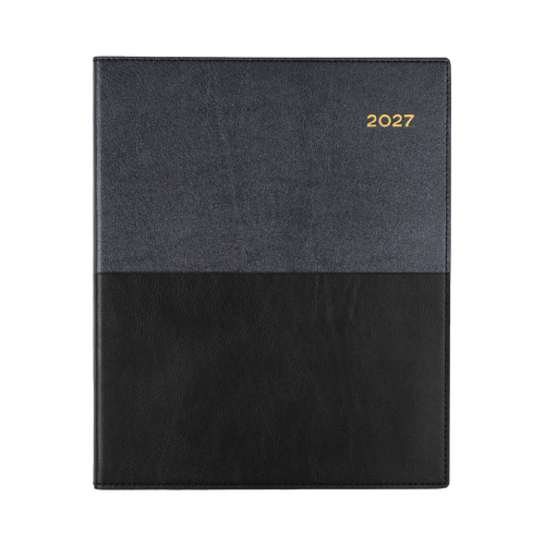 Collins 2027 Quarto Vanessa Diary Week To View 325.V99 - Black