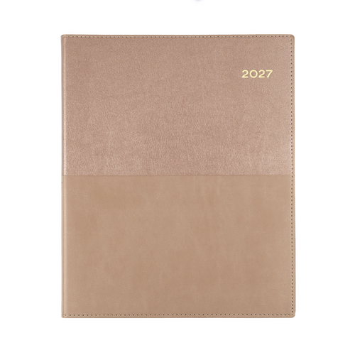Collins 2027 Quarto Vanessa Diary Week To View 325.V49 - Rose Gold