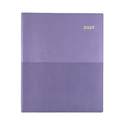 Collins 2027 Quarto Vanessa Diary Week To View 325.V55 - Purple