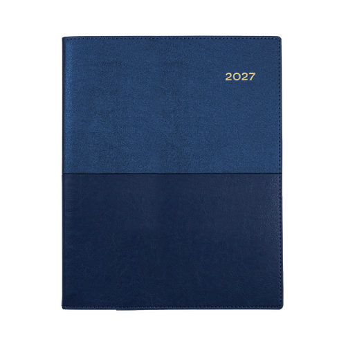 Collins 2027 Quarto Vanessa Diary Week To View 325.V59 - Blue 
