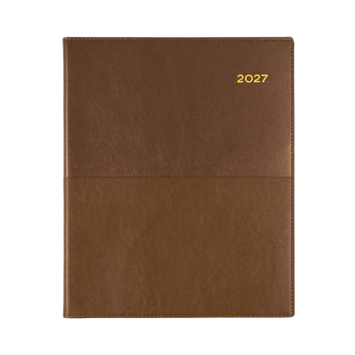Collins 2027 Quarto Vanessa Diary Week To View 325.V90 - Tan