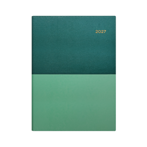 Collins 2027 A4 Vanessa Diary Week To View 345.V53/61 - Teal
