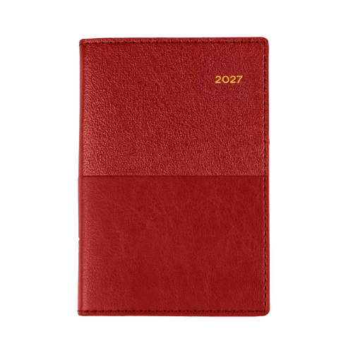 Collins 2027 B7R Vanessa Diary Week To View 355.V15 - Red