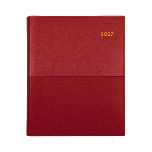Collins 2027 A6 Vanessa Diary Week To View 365.V15 - Red
