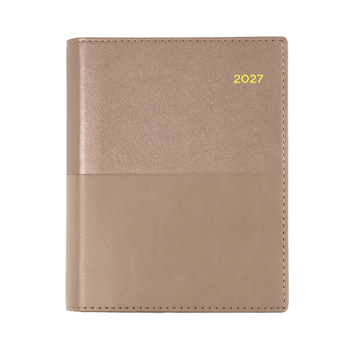 Collins 2027 A6 Vanessa Diary Week To View 365.V49 - Rose Gold