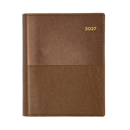 Collins 2027 A6 Vanessa Diary Week To View 365.V90 - Tan