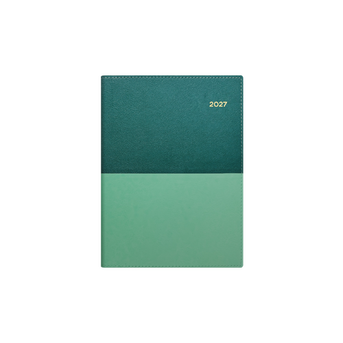 Collins 2027 A5 Vanessa Diary Week To View 385.V53/61 - Teal