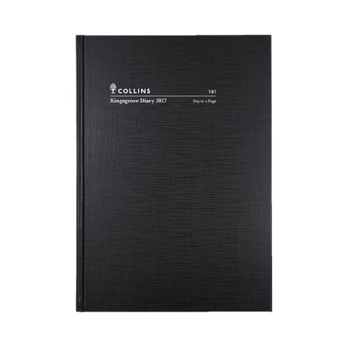 Collins 2027 A4 Kingsgrove Diary Day To Page 141.P99 - Black