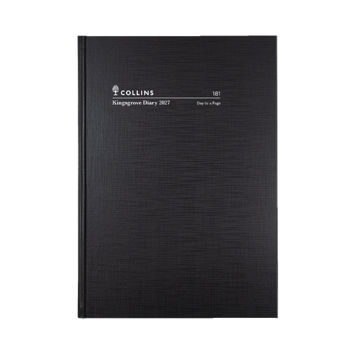 Collins 2027 A5 Kingsgrove Diary Day To Page 181.P99 - Black