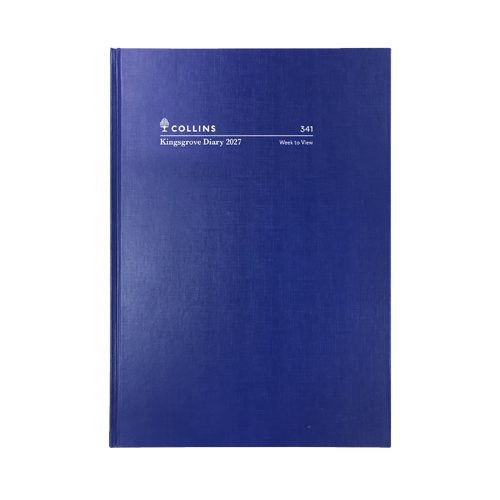 Collins 2027 A4 Kingsgrove Diary Week To View 341.P59 - Blue