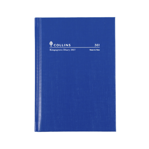 Collins 2027 A6 Kingsgrove Diary Week To View 361.P59 - Blue