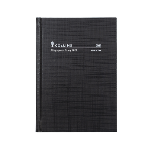 Collins 2027 A6 Kingsgrove Diary Week To View 361.P99 - Black