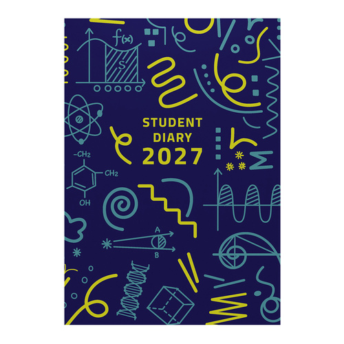 Collins 2027 A5 Colplan Diary Student Casebound Week To View SC37.CGT - Navy
