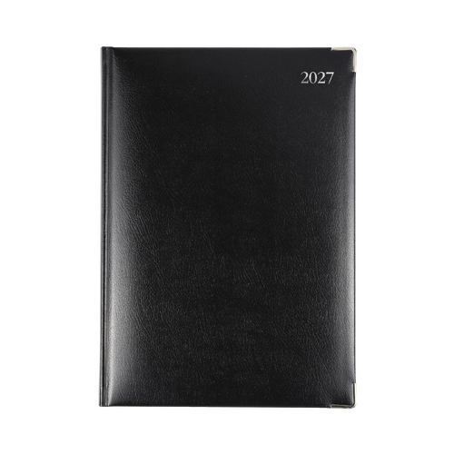 Collins 2027 A4 Debden Management Bonded Leather Day To Page 149.B99 - Black