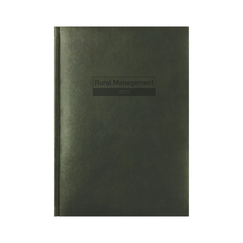 Collins 2027 A4 Rural Farmer Management Diary 2 Days To Page RMD-27 - Green