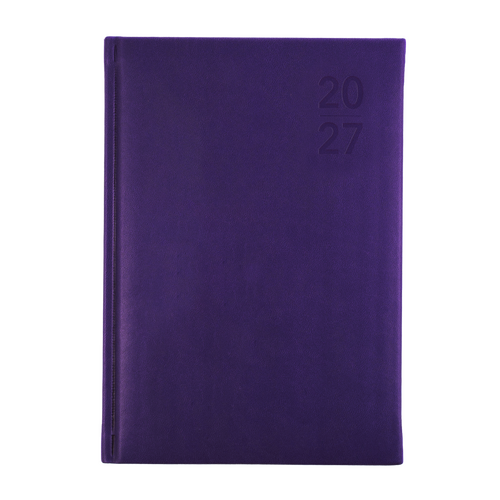 Collins 2027 Debden Silhouette A5 Diary Week To View S5700.P55 - Purple