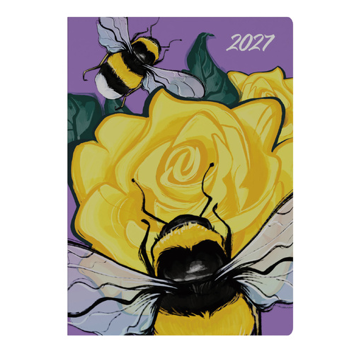Collins 2027 The Roses A5 Diary Week To View E-TR153.BE - Bee