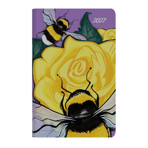 Collins 2027 The Roses Pocket Diary 132x85mm Week To View E-TR1PK3.BE - Bee
