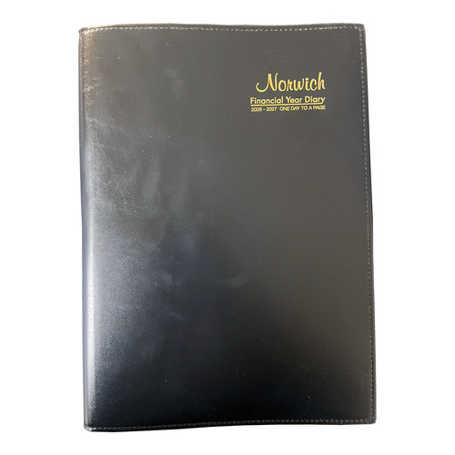 Cumberland Norwich 2026/2027 Financial Diary A4 Day To Page 41SFY2627 - Black