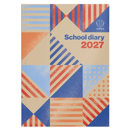 Collins 2027 Upward School Diary B5 Bound Week To View 4403-GEO - Geo Burst Geometry