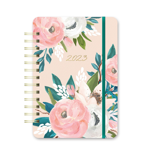 **CLEARANCE** Orange Circle 2023 Do It All Planner Week To View 147x210mm Diary - Bella Flora