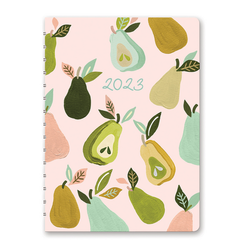 **CLEARANCE** Orange Circle 2023 17 Month Ondine Tabbed Planner Week To View 145 x 206mm - Au Pears