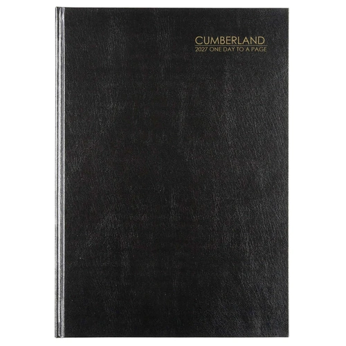 Collins 2027 Cumberland Casebound A4 Day To Page 41ECBK - Black